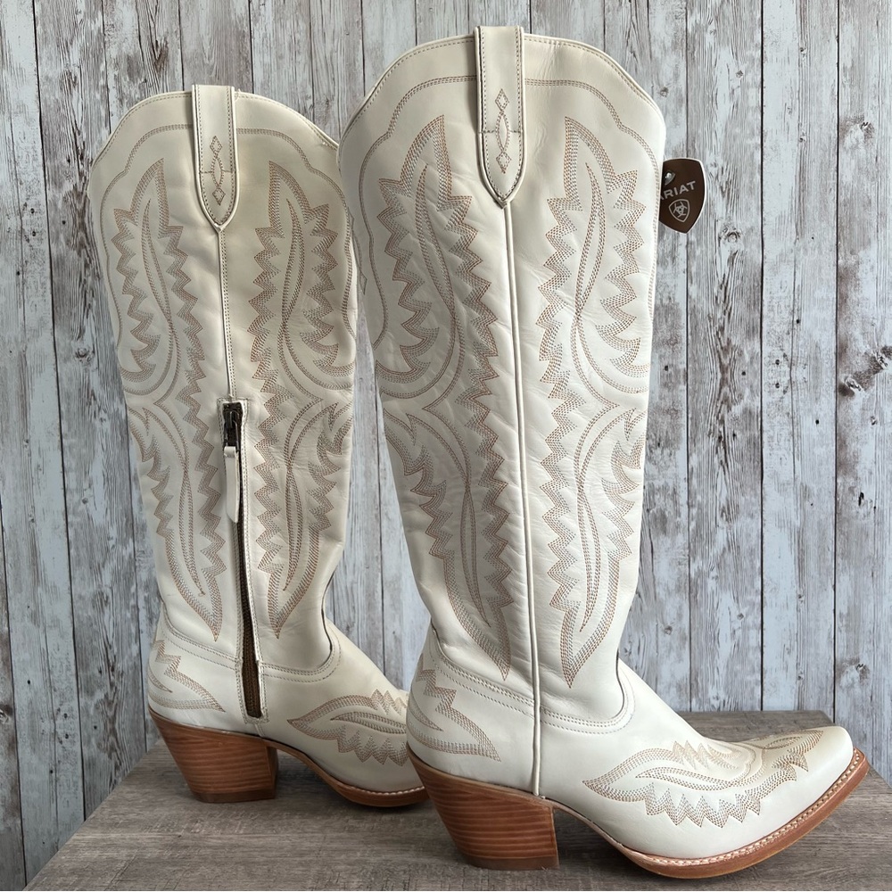 ARIAT WOMEN'S CASANOVA TALL WESTERN BOOTS - Cowboy Leather NWOB 9.5 - Picture 7 of 9